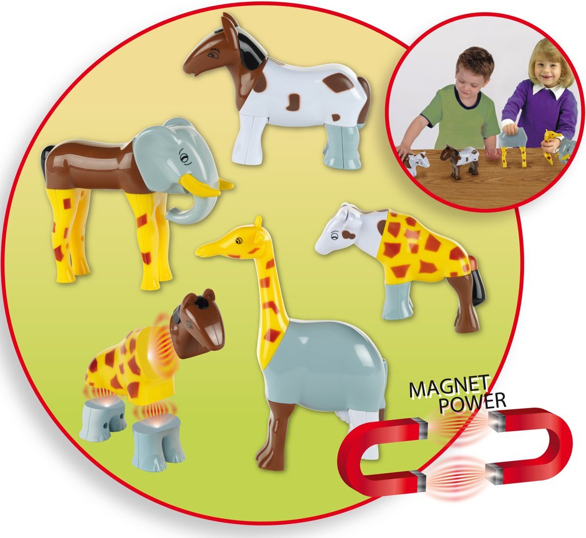 Manetico Funny Puzzle Magnetische Dierenpuzzel