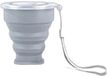 Kimberfeel Beker Bendlid Grijs Siliconen/RVS Dubbelwandig 8cm