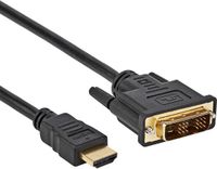Allteq DVI-D naar HDMI kabel - High Speed Cable - 3.96 Gbps - Male to Male - 1 Meter - Zwart
