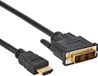 Allteq DVI-D naar HDMI kabel - High Speed Cable - 3.96 Gbps - Male to Male - 1 Meter - Zwart
