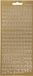 Creativ Company Stickers Goud - Alfabet Stickers - Gouden Zelfklevende Letter Stickervellen - DIY Kaarten Maken - Scrapbooking - Planner & Journal Decoratie - 10x23 cm - 1 Vel