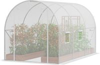 VEVOR Kas Tunnelkas Koudframe Tomatenhuis 292x196x190cm Wit