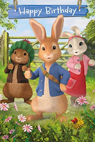 Peter Rabbit Birthday Card - 9 x 6