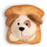 Mini MagNICI 61871 Hond met toast, 7 cm, beige, knuffeldier met magneet