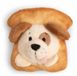 Mini MagNICI 61871 Hond met toast, 7 cm, beige, knuffeldier met magneet