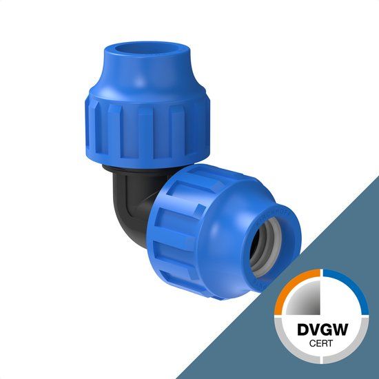 KIRCHHOFF PP knie 90°, 32 mm, knelfitting voor tyleen/socarex