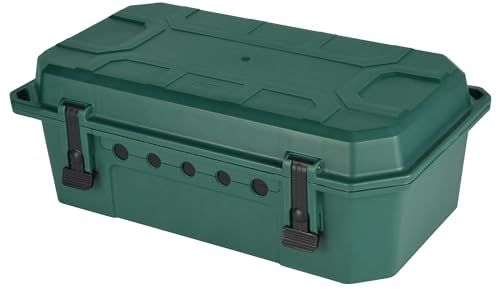 Electraline 300180 Waterdichte beschermdoos voor elektrische buitenaansluitingen weerbestendig IP54 met 5 kabeluitgangen (van 7,5 mm tot 12,4 mm), Afmeting 390x228x138 mm