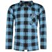 226ers Plaid Cycling Trui Met Lange Mouwen Blauw S Man
