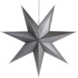 Home Styling Decoration Papieren Decoratieve Ster 75 cm Grijs Ajourpatroon
