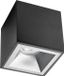 BES LED Opbouwspot GU10 Pragmi Cliron Pro Vierkant Mat Zwart/Zilver Aluminium Verdiept 90mm