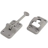 RV Designer E234, kunststof deurhouder, T-stijl, 3-1/2", grijs, toegangsdeur hardware