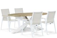 Lifestyle Garden Furniture Lifestyle Fiora/Bradford 200 cm dining tuinset 5-delig