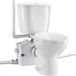 StarTech Latios Toilet met Vermaler - Maceratortoilet - 800 W Vermalerpomp - Achteruitlaat - Dubbele Spoeling - 4 Inlaten - Keldertoilet - Wit