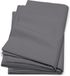 Cinderella - Kussenslopen met rits - Flanel - 80x80 cm - Antraciet - 2 stuks