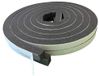 Tochtstrip van polyurethaan voor garage, grijs, 17 x 17 mm x 6,5 m