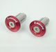 Embout de guidon alu MX rouge pour moto guidon diamètre intérieur 14/18mm Neuf