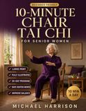 10-Minute Chair Tai Chi for Senior Women: Large Print 28-Day Seated Program, 25 Illustrated Movements to Improve Balance, Ease Stiffness and Stay Steady on Your Feet — Even If You Haven't Exercised