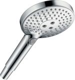 Famanu Handdouche met 3 straalsoorten, ronde douchekop 120 mm, anti-kalk sproeiers, chroom