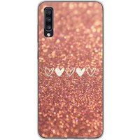 1001 coques Samsung Galaxy A50/A50s Paillettes coeur bedrukt siliconen hoesje