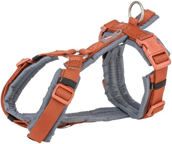Trixie Hondentuig Premium Trekking Roest Bruin/Grafiet Grijs 36-44X1,5 cm