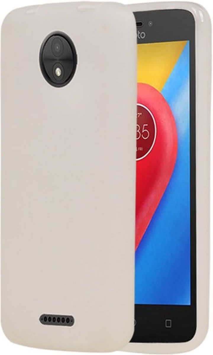Best Cases .nl Motorola Moto C Plus TPU back case hoesje transparant Wit