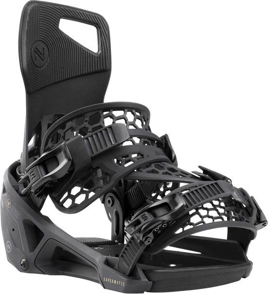 NIDECKER - Supermatic Snowboard Bindings - Black - Unisex - L
