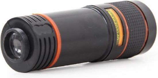 Gembird DD-1910 - Optische zoomlens voor smartphone camera - 12X zoom - Zwart/Oranje