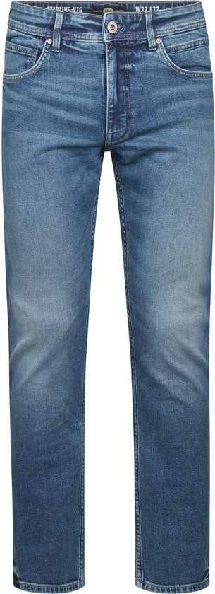 Petrol Industries Heren Straight Fit Jeans Starling Kalispell 50% biologisch katoen Vintage wash Blauw Maat W38L32