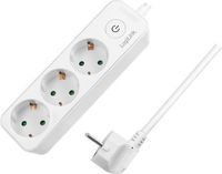 LogiLink LPS244 power uitbreiding 1,5 m 3 AC-uitgang(en) Binnen Wit