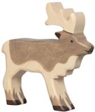 Holztiger Rendier Houten Figuur - Handgemaakt - 14X3X15Cm