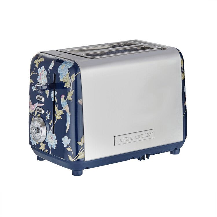 House of Accessories Laura Ashley VQ Broodrooster | RVS - 2 sneetjes / Blauw