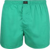Steppin' Out Boxershort Racing Green Poplin - Maat XL - Heren