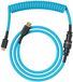 Glorious PC Gaming Race Coiled Cable - Spiraalkabel - Electric Blue