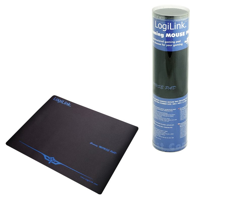 LogiLink Mousepad XXL - Zwart - Gaming - Textiel