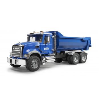 Bruder MACK Granite Halfpipe dump truck - 2823 - Zwart, blauw