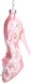 BRUBAKER Hoge Hak Roze Wit - Handbeschilderde Glazen Kerstballen - Mondgeblazen Kerstboomversieringen Figuren Grappige Deco Hangers Boombal - 9 cm