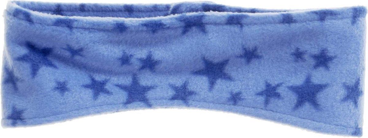Playshoes hoofdband fleece blauw met sterren junior 49-55 cm