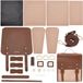 Solidchoice - Kit de fabrication de sac à dos en cuir DIY avec outils à main