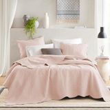 Madison Park Lichtgewicht sprei beddengoed, Shams, Microfiber, Medaillon Blush, Full/Queen (90"x90")