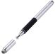 DrPhone SX Pro V6 Stylus Pen met Side Grip - Precision Disc Capacitief - Geschikt voor Tablets / Telefoons - Universeel - Zilver