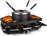 Klarstein Entrecote raclette grill natuursteen fondue 1100W 8 personen - zwart