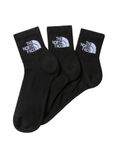 The North Face Multi Sport Cush Quarter Sock 3P - Unisex - Polyester - Black - Shoe Size 43-46