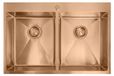 Rea - Stalen Spoelbak Joel Brush Copper zonder keukenkraan - 83 x 55 x 22,5 cm
