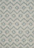 Safavieh Courtyard CY8463 Geweven Binnen/Outdoor Gebiedstapijt, Grijs & Blauw, 122 x 170 cm
