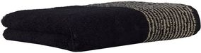 Cawö Cawö Handdoek Luxury Home C Two-Tone Zwart 50x100 cm