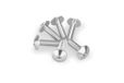 Puig 21764P schroevenset voor koepels, geanodiseerd, zilverkleurig