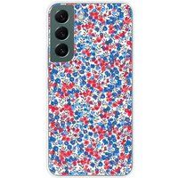 Liberty Bedrukt siliconen hoesje compatibel met Samsung Galaxy S22 wiltshire bleu