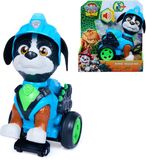 PAW Patrol - De Dino Film - Rippin Rescue Rex, terugtrek-actiefiguur van 20,3 cm met geluid en geactiveerde stunts