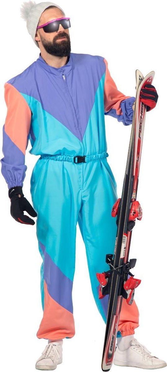 Wilbers Jaren 80 & 90 Kostuum | Fout 80s Ski-Pak | Man | Maat 48 | Carnaval kostuum | Verkleedkleding