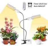 Ortho® LED Groeilamp - Wit licht - Bloeilamp - Full Spectrum - Met 2 Lampen - Flexibele Lamphouder